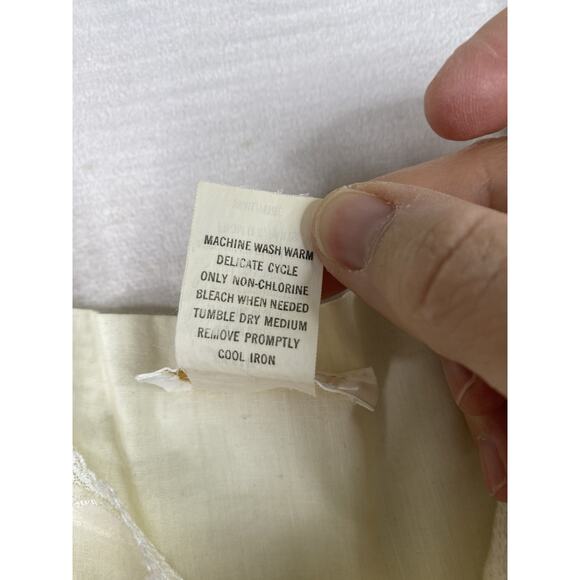 Vintage Barbizon Nightgown Womens S Cottage Prairie Sleeveless Embroidered Lace - Picture 5 of 9